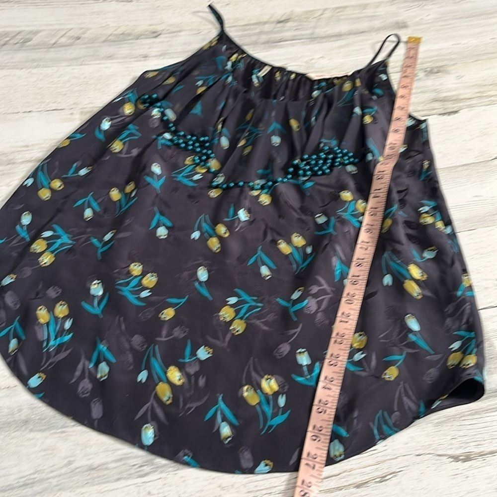 Rebecca Taylor Beaded Floral Tank Size 4 - Picture 7 of 8
